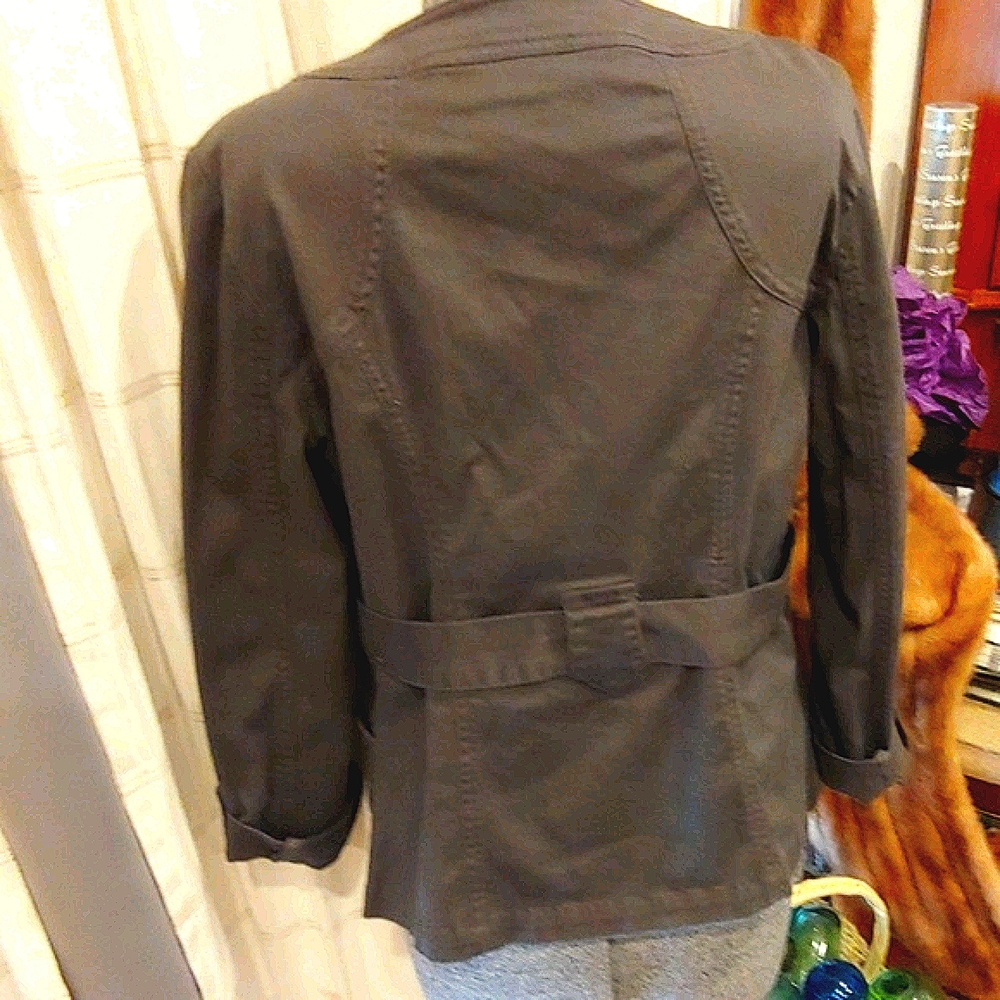 Dkny Grey Structured Jean Jacket - image 2